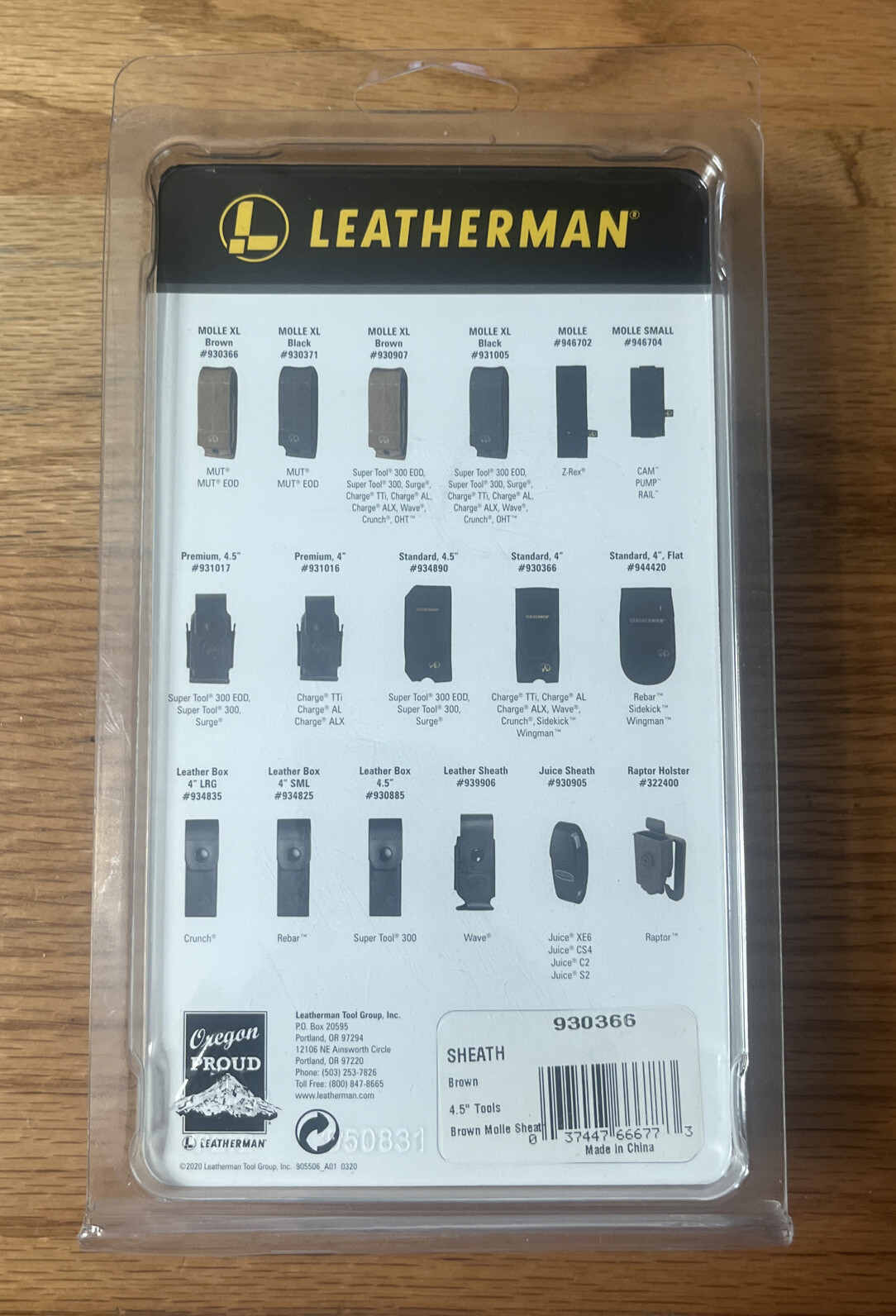 Leatherman Holster Gürteltasche Gürtel Tasche XL Multitool 930366 Brown 4.5”