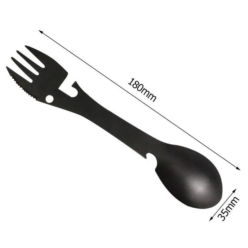 Outdoor Survival Tools 5 in 1 Camping Multi-functional EDC Kit Practical Fork