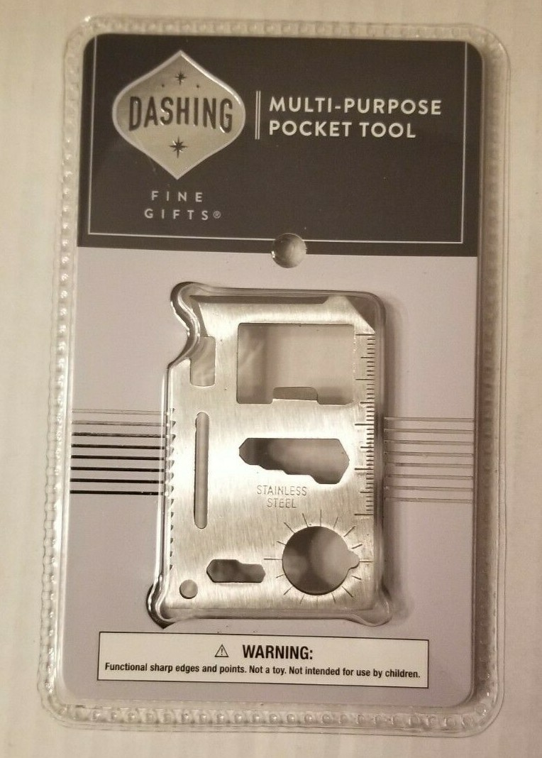 Multi-Purpose Pocket Tool Bottle Opener, Screwdriver Ruler Can Opener ++ New
