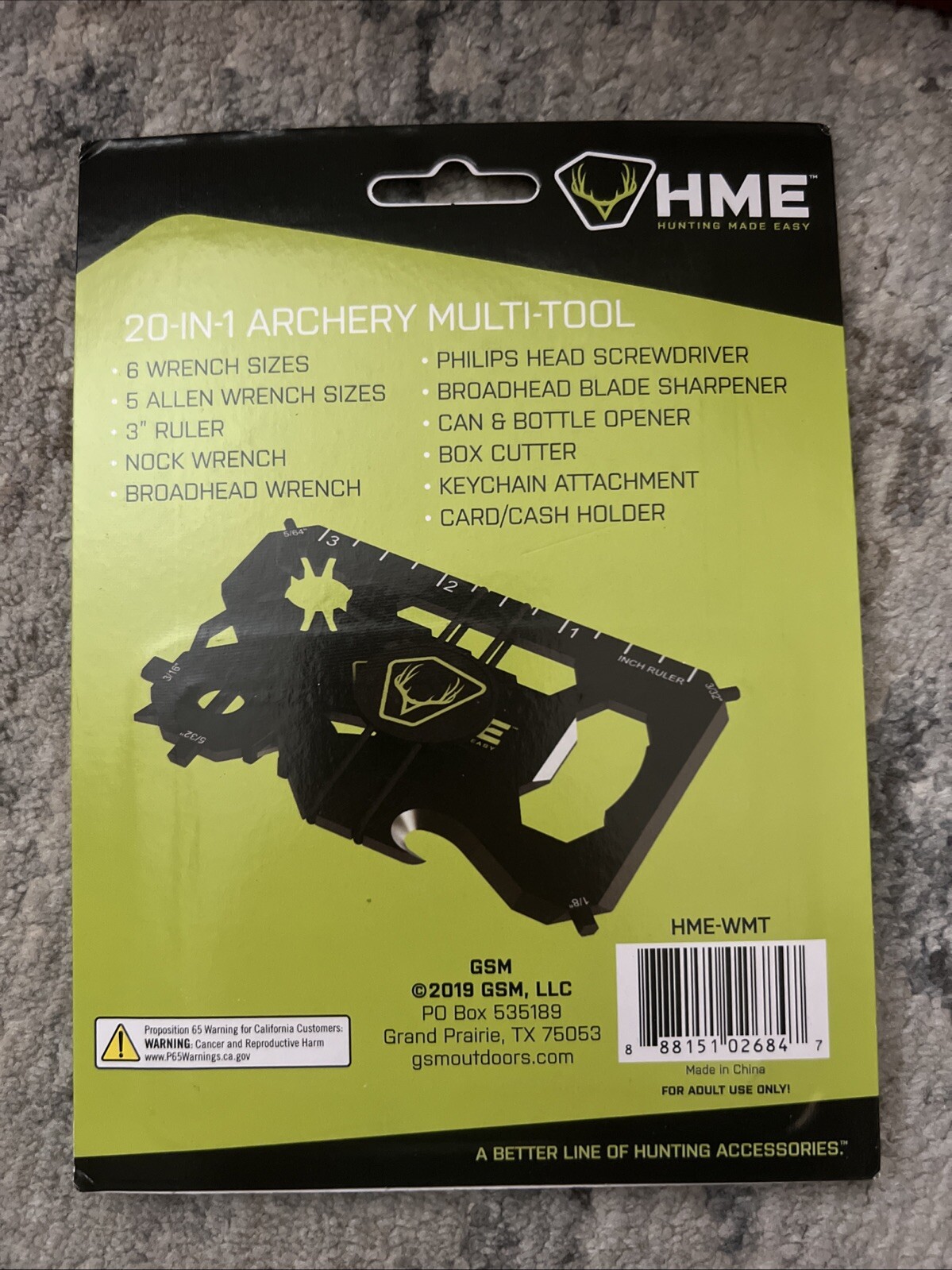 HME HME-WMT 20 In 1 Archery Multi-Tool