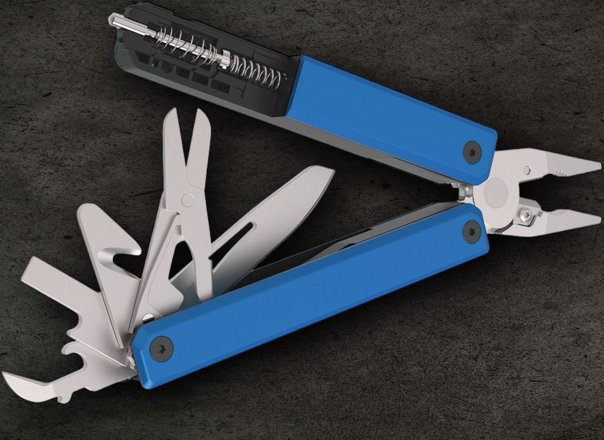 NexTool Gemini Multi Tool Blue Several Integrated Essentials With Storage Case