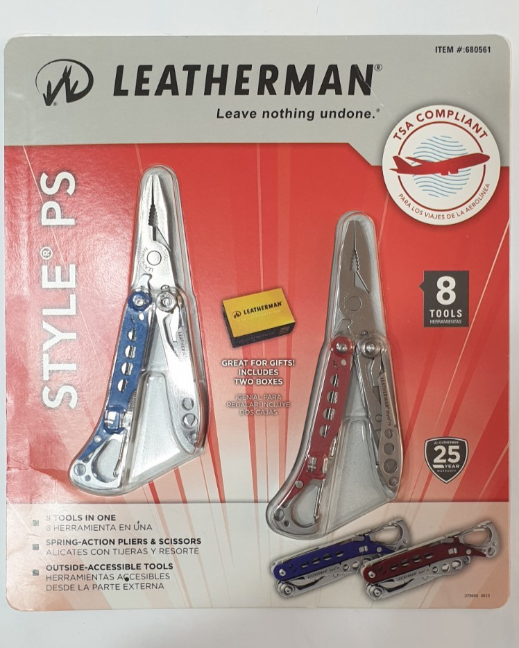 🔥🔥 2X Leatherman Style PS Red and Blue Set Retired New in Blister Very Rare