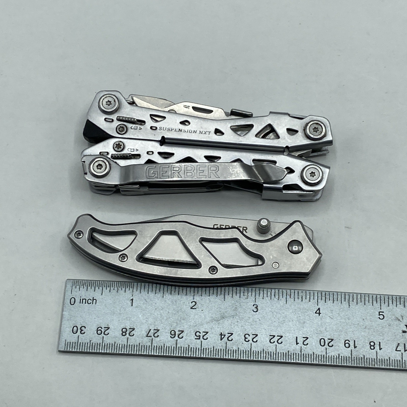 Gerber Suspension NXT & Paraframe I Knife Combo – Silver