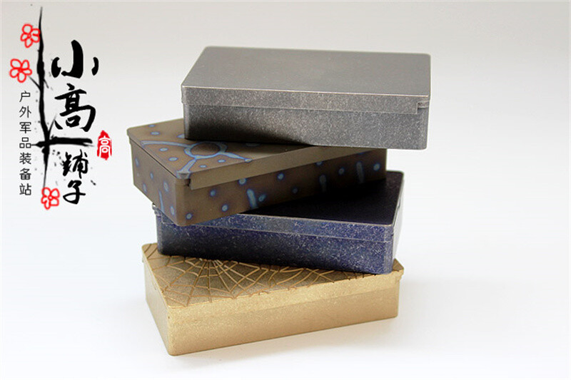 EDC Brass/Titanium Alloy Storage Box Portable Medicine Box Outdoor Sealed Box