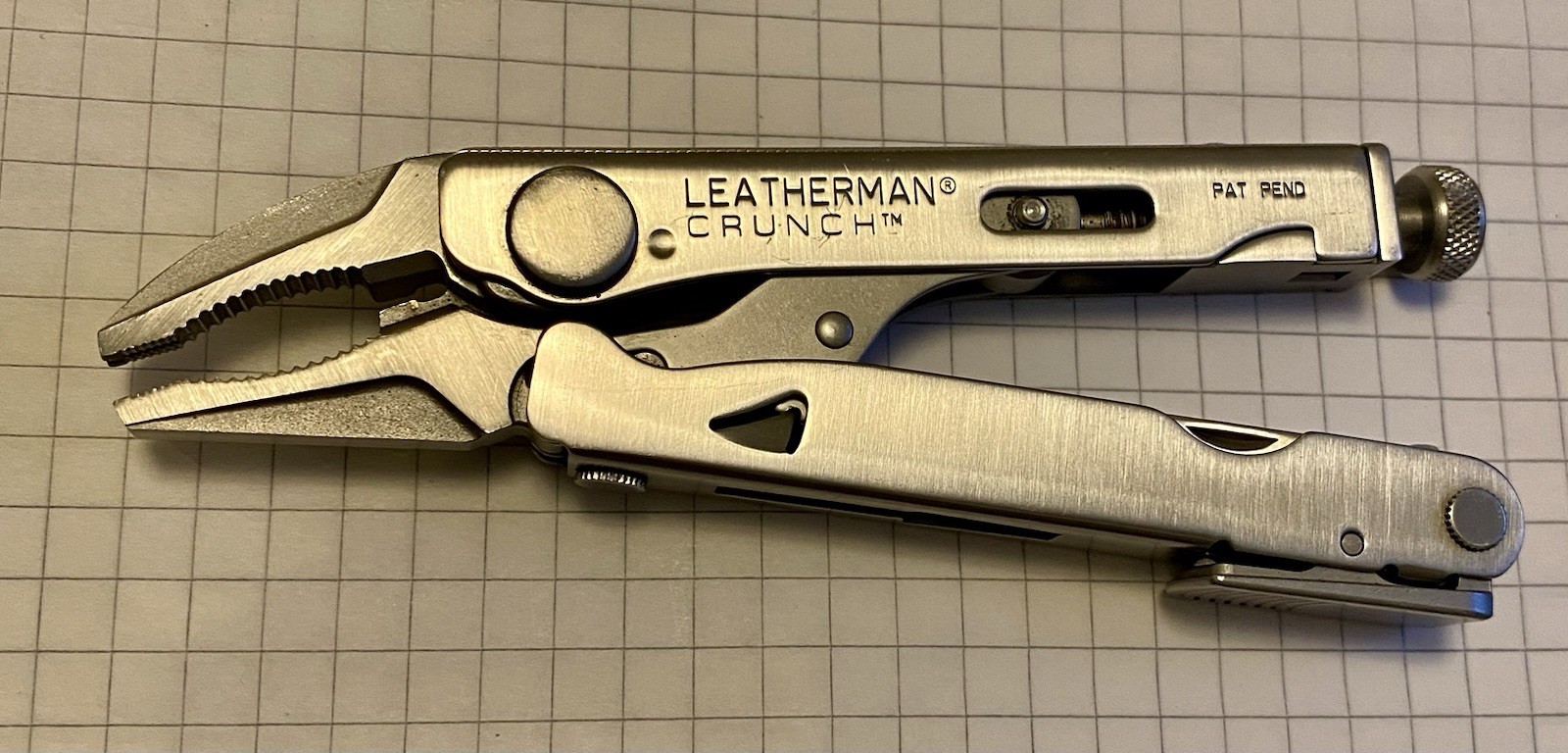 leatherman crunch First Series 0799 Rare. Pat Pend. Original leather case