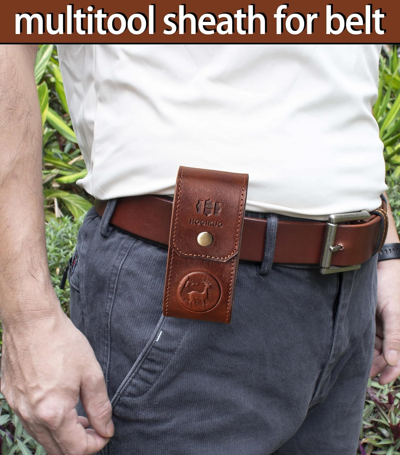 Leather Multitool Sheath，Multi Tool Holster for Leatherman, Gerber, SOG and Simi