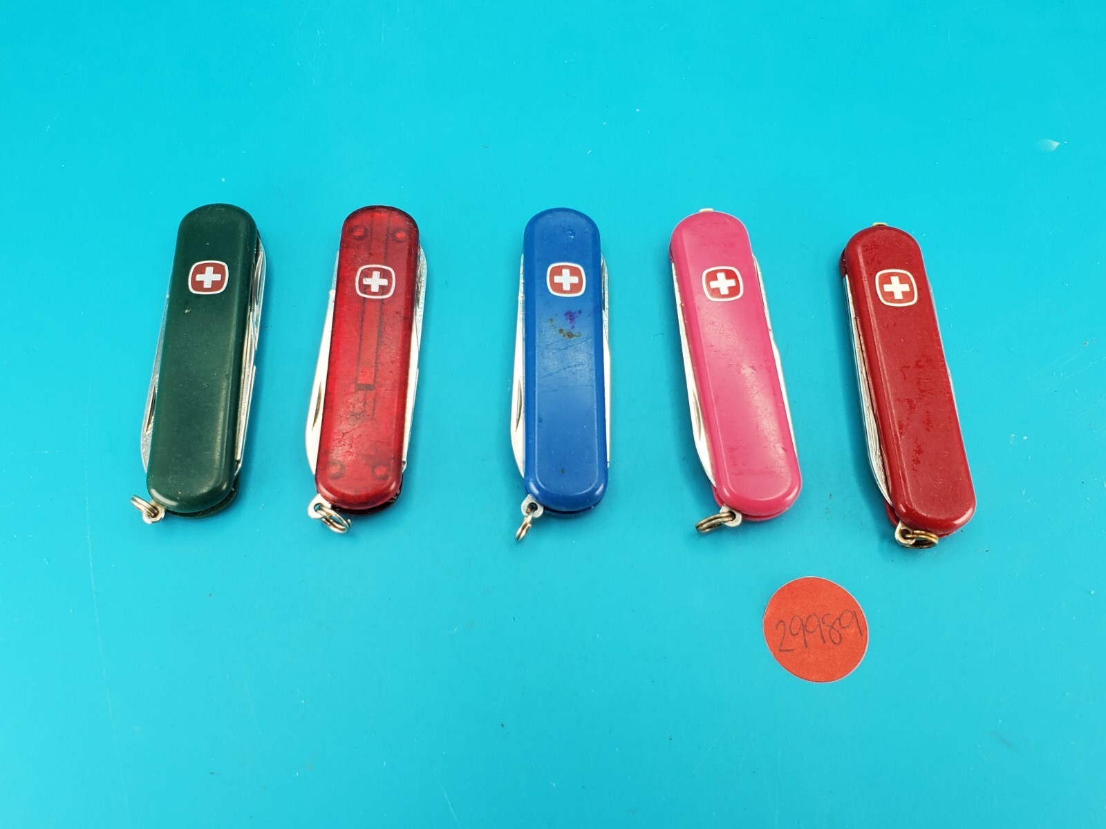 Lot of 5 Wenger Esquire Swiss Army Knife Multi Tools!