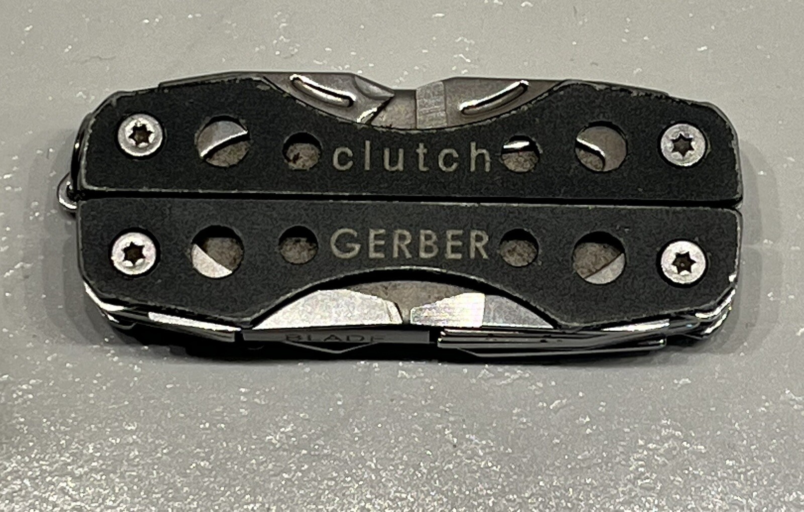 Gerber Clutch Gray Mini Multi Tool Needle nose Plier Wire Cutter Knife File