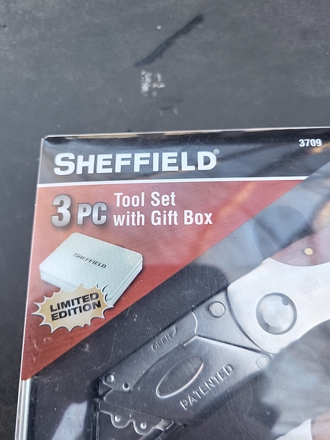 Sheffield 3 Pc Tool Set With Gift Box Multi Tool Utility Knife Flashlight New