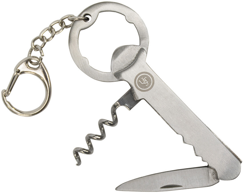 UST Key Multi Tool Bottle opener corkscrew knife blade 12069