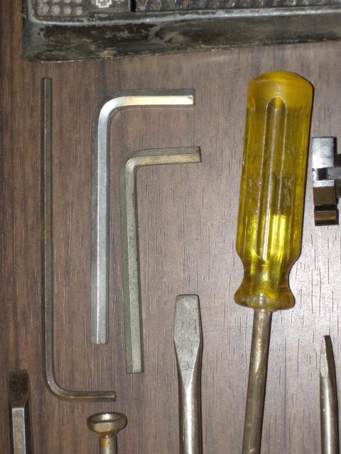 Used 11 Tool Lot /Screwdrivers -Pliers – Rasp, Line Level, Chisel, Allen Wrenchs
