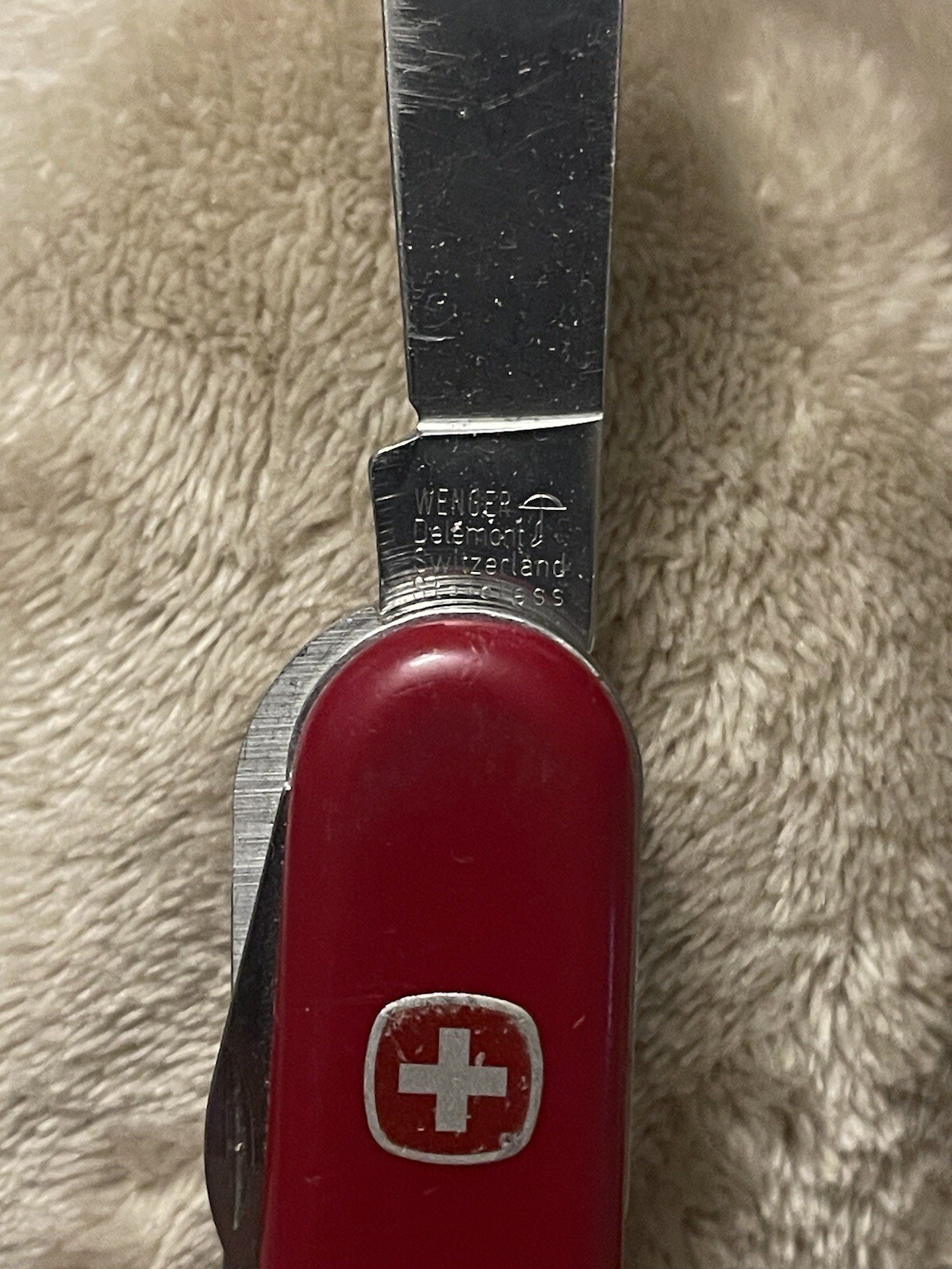 Wenger Delemont Swiss army knife The Yellow Pick Has Broken End As Shown