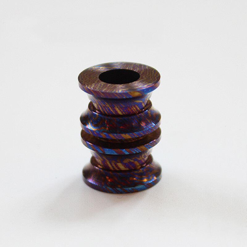 Titanium Damascus Lanyard Umbrella Rope Mokuti Pendant Timascus Bead EDC Beads