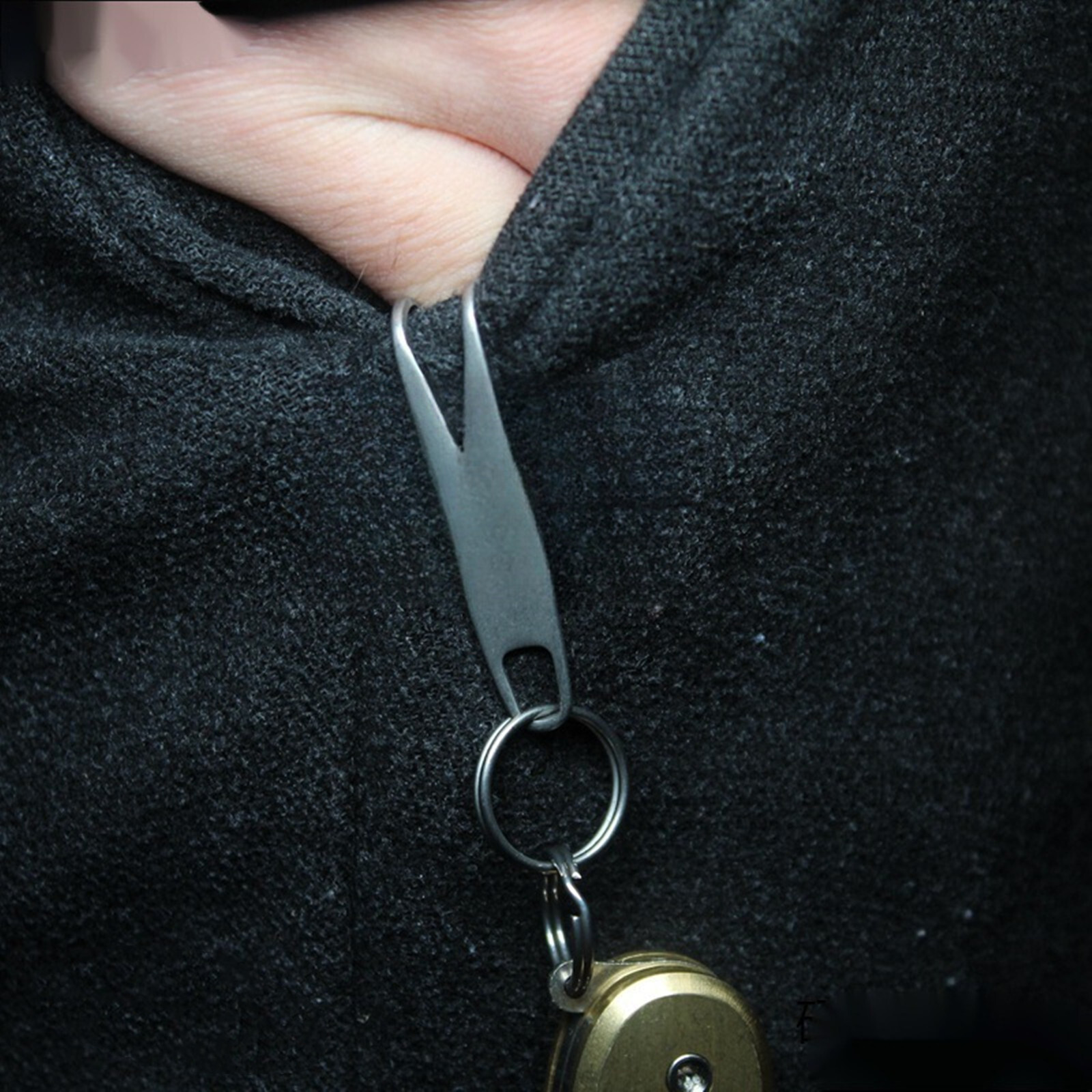 Mini Titanium alloy EDC Gear Pocket Suspension Clip Wallet Tool with Key Ring