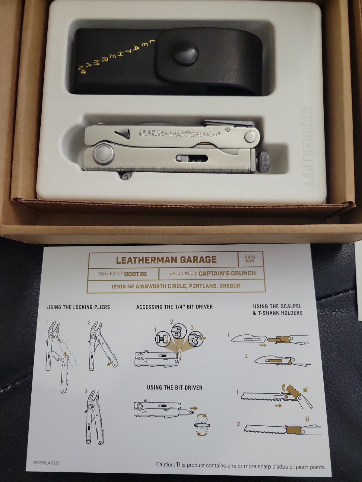Leatherman Garage Batch #008 Captain’s Crunch Limited Edition 1900 Made IN HAND✅