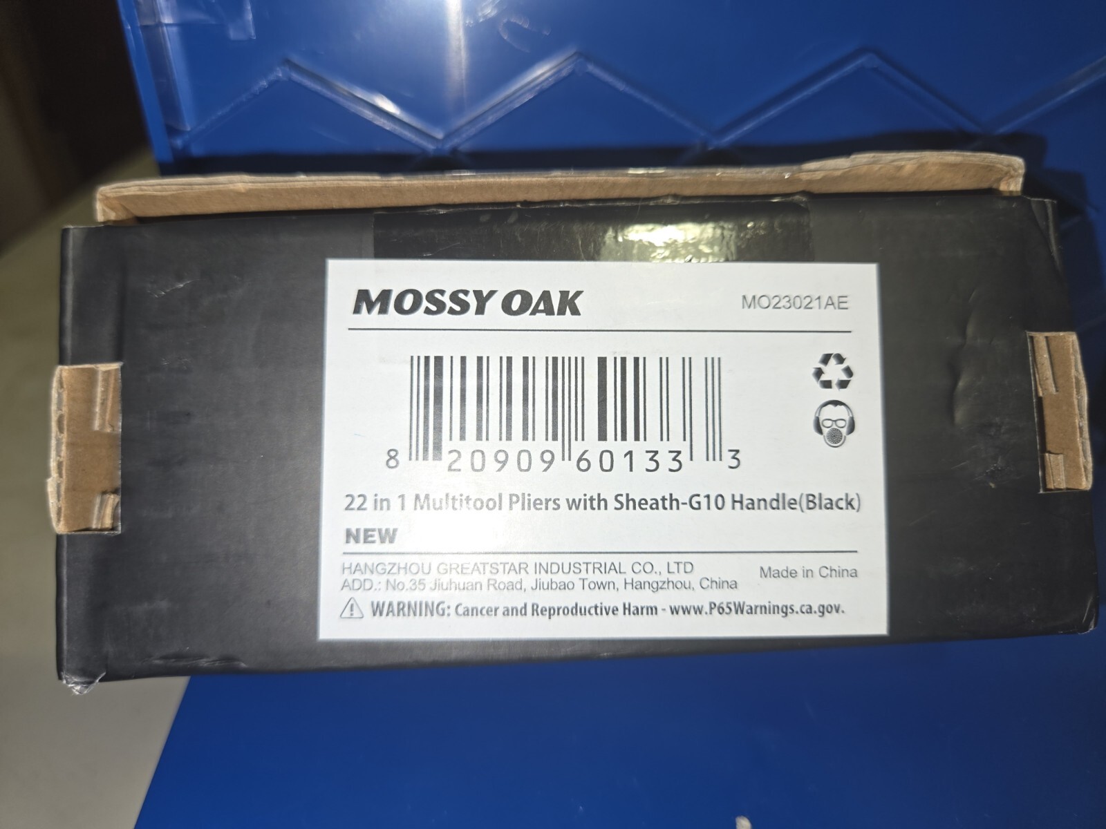 MOSSY OAK Multitool, 21-in-1 Black/Stainless Steel Multi Tool Pocket Knife
