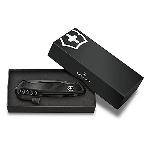 VICTORINOX Knife Camp Ranger Grip 55 Onyx Black Guarantee 0.9563.C31P Large