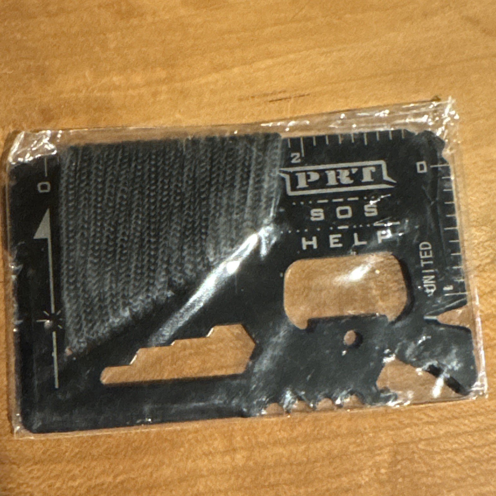 PRT SOS Help Card Multi Tool Survival Tool With Paracord In Package