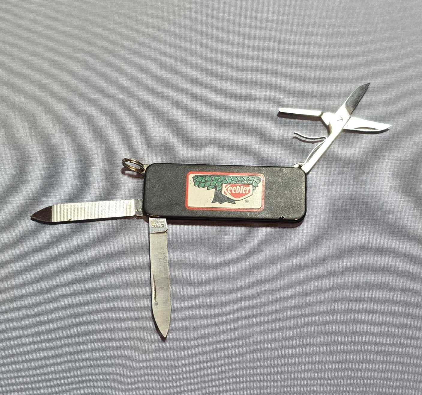 Keebler Multi-Tool Knife, File & Scissors, Black, Stainless Steel, Straight Edge