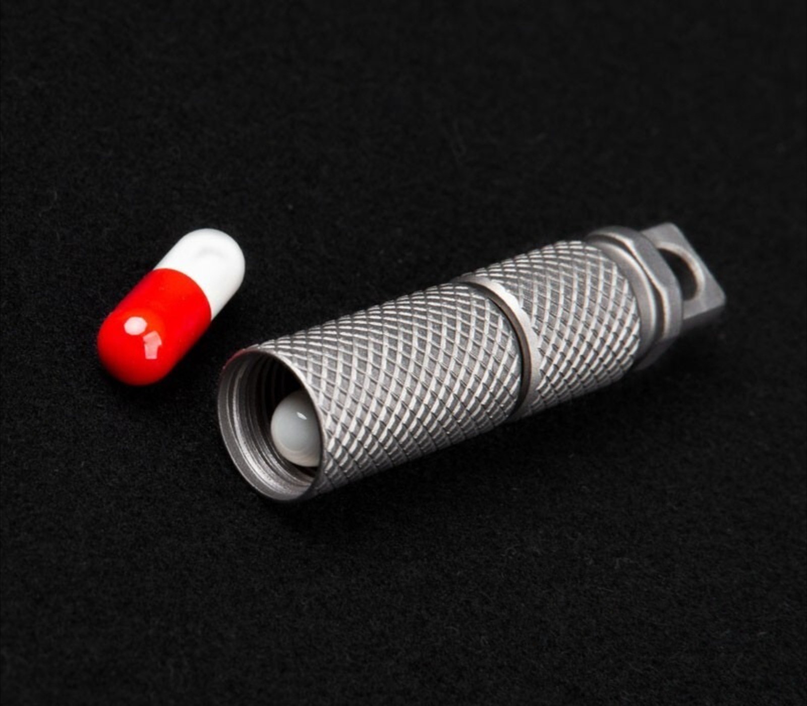 Hot Mini EDC Titanium Alloy Waterproof Case Portable Keychain Pendant Multi Tool