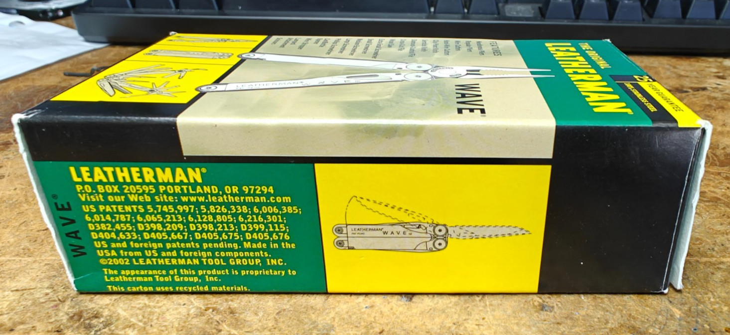 Leatherman Original Wave Leather Sheath 1st Generation Multitool Box Complete