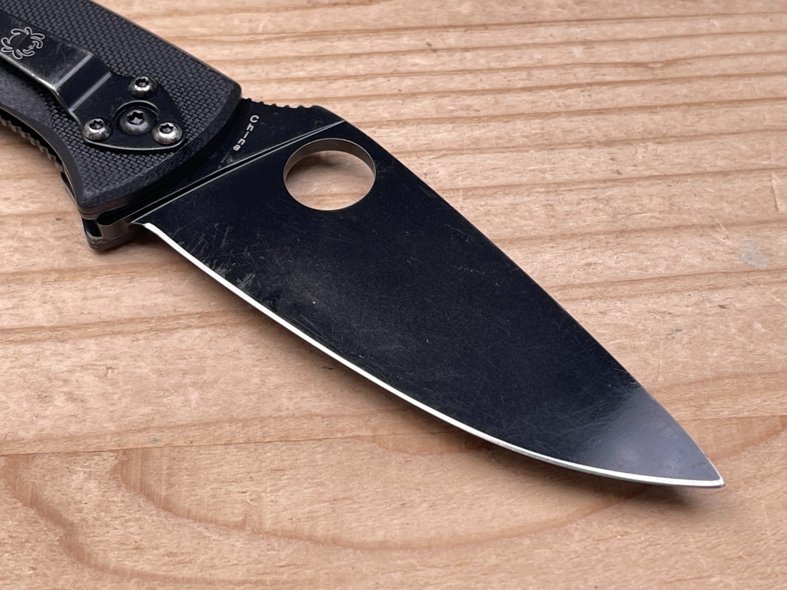 Spyderco Tenacious Plain Edge Black 8Cr13Mov G-10 Folding Pocket Knife
