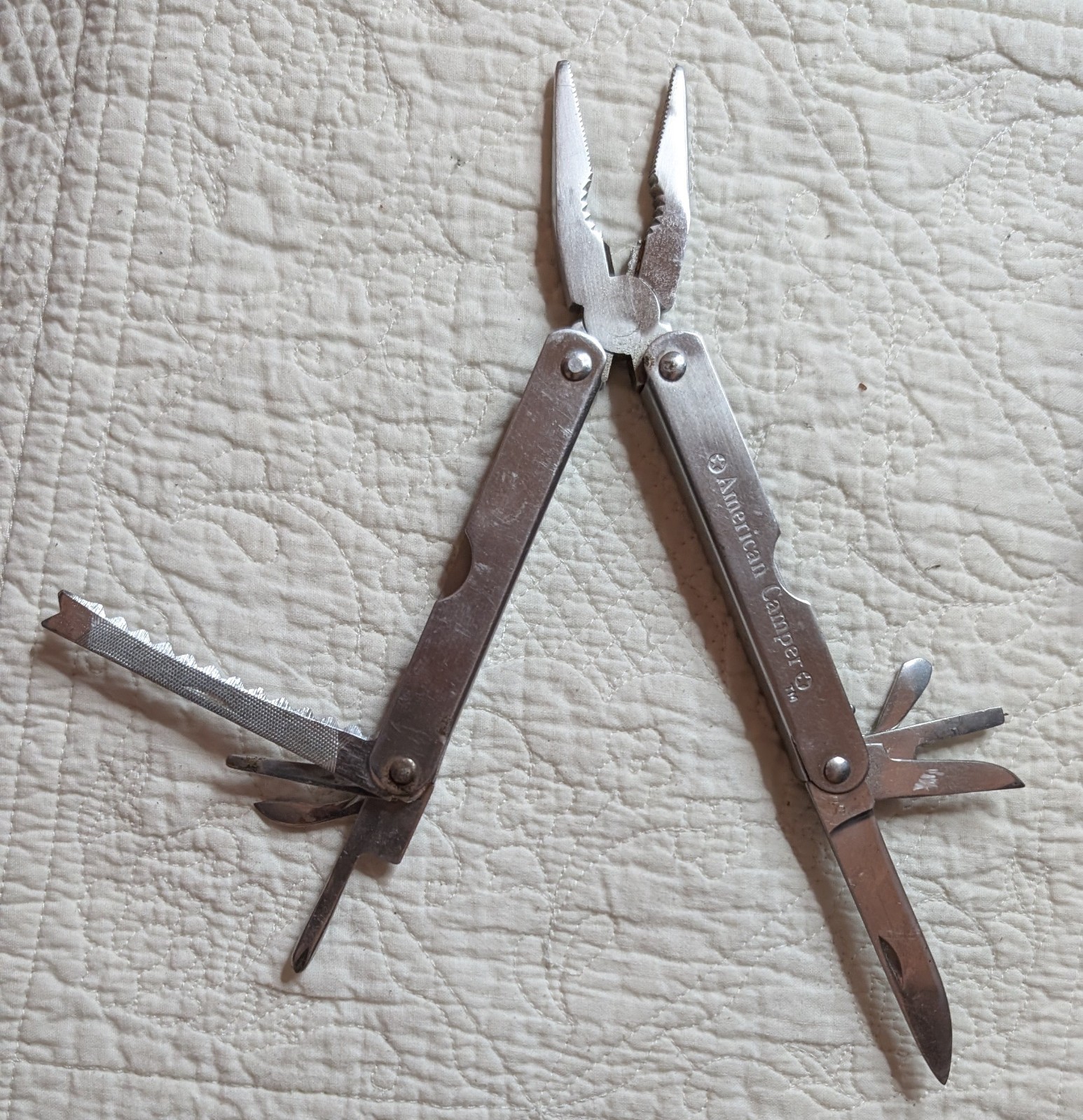 American Camper Multi-Tool with Brown Sheath