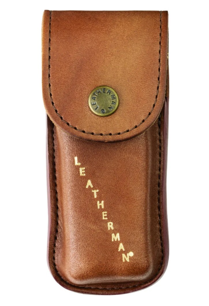 LEATHERMAN, Heritage Leather Snap Sheath for Multi-Tools, Brown, Medium. NIB