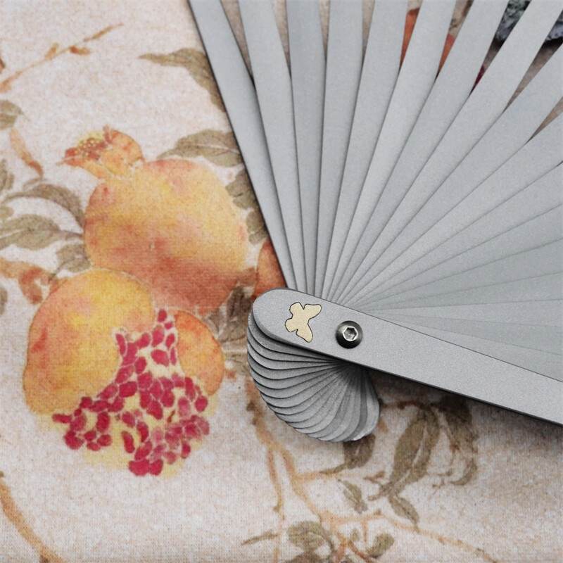9” Titanium Alloy Folding Fan Martial Arts Portable Kung Fu Tai Ji Butterfly