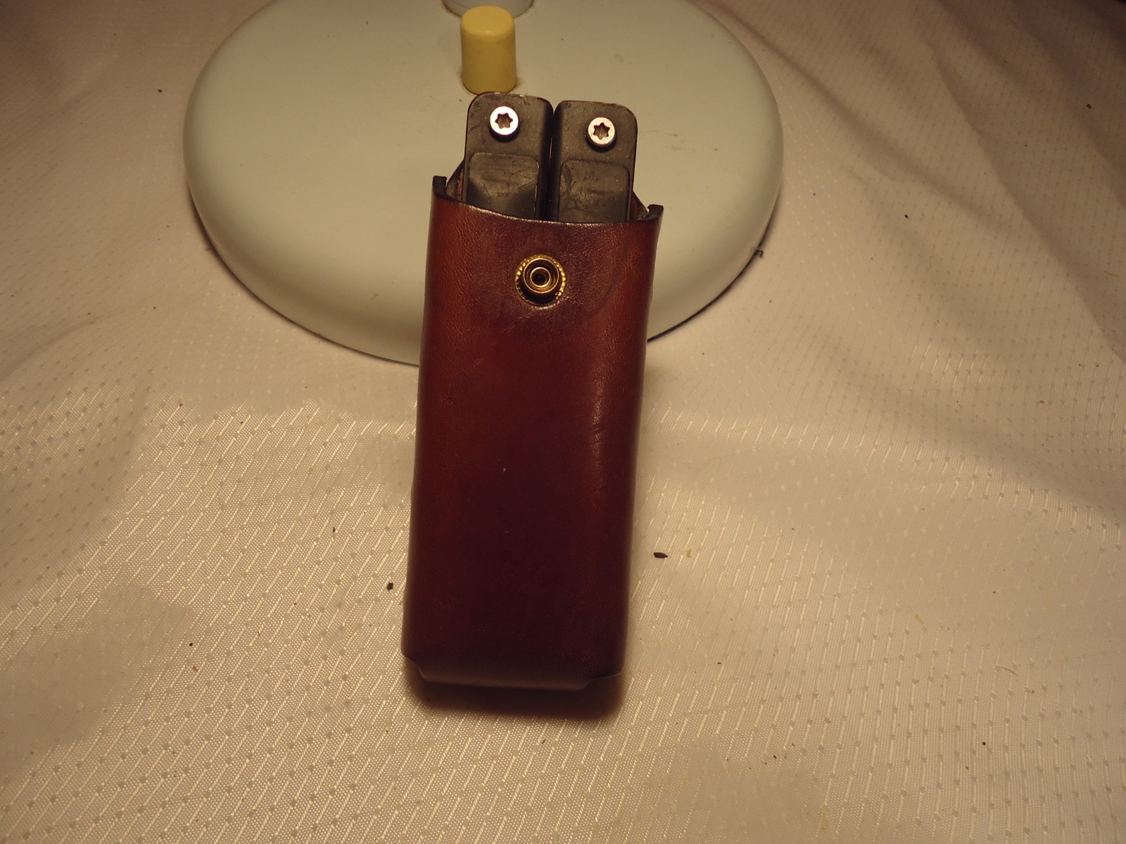 Eddie Bauer 10-1 Tool with leather case 4.5×1.5 /stainless steel