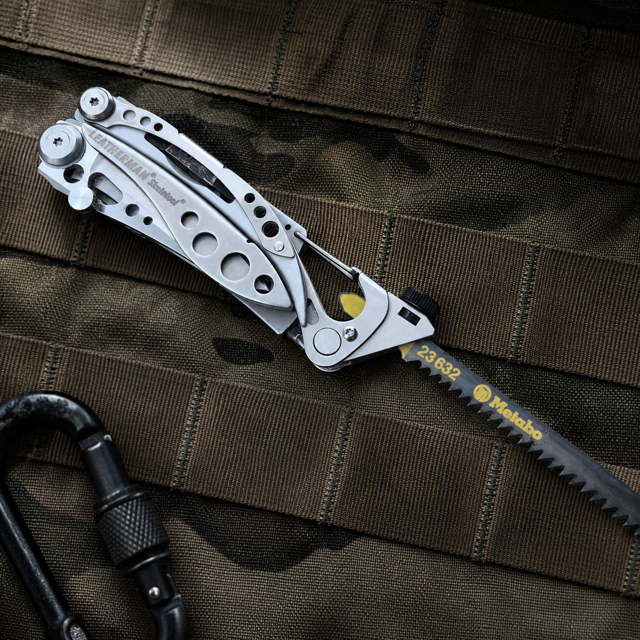 89mm Stainless T-Shank Saw Adapter for Leatherman Skeletool EDC Mod