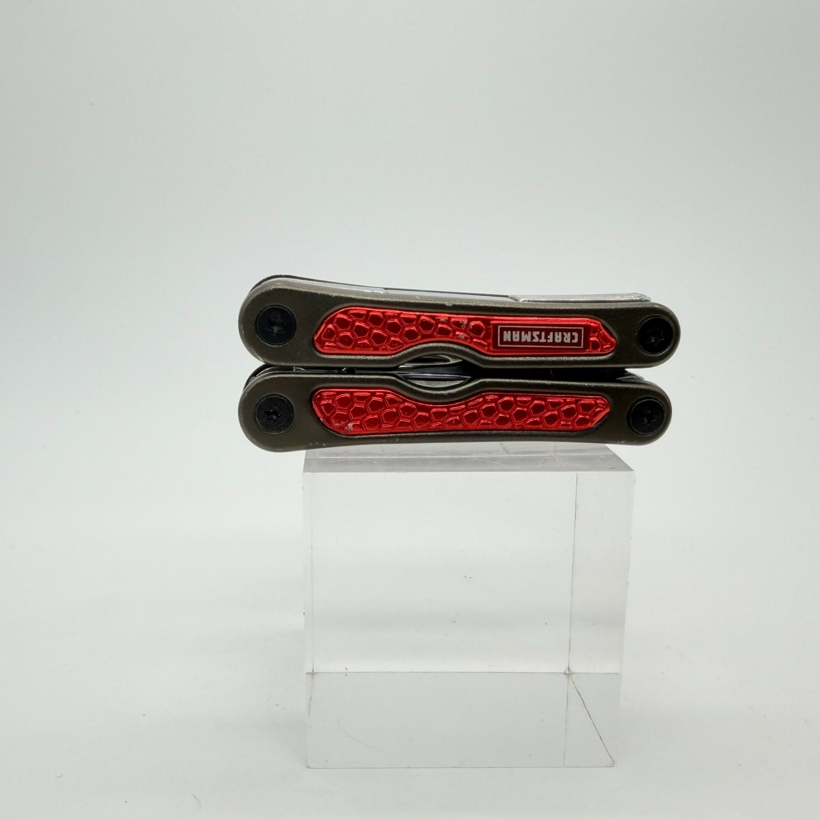 Craftsman 10-in-1 Mini Pocket Multi-Tool Red Honeycomb Keychain Pliers EDC