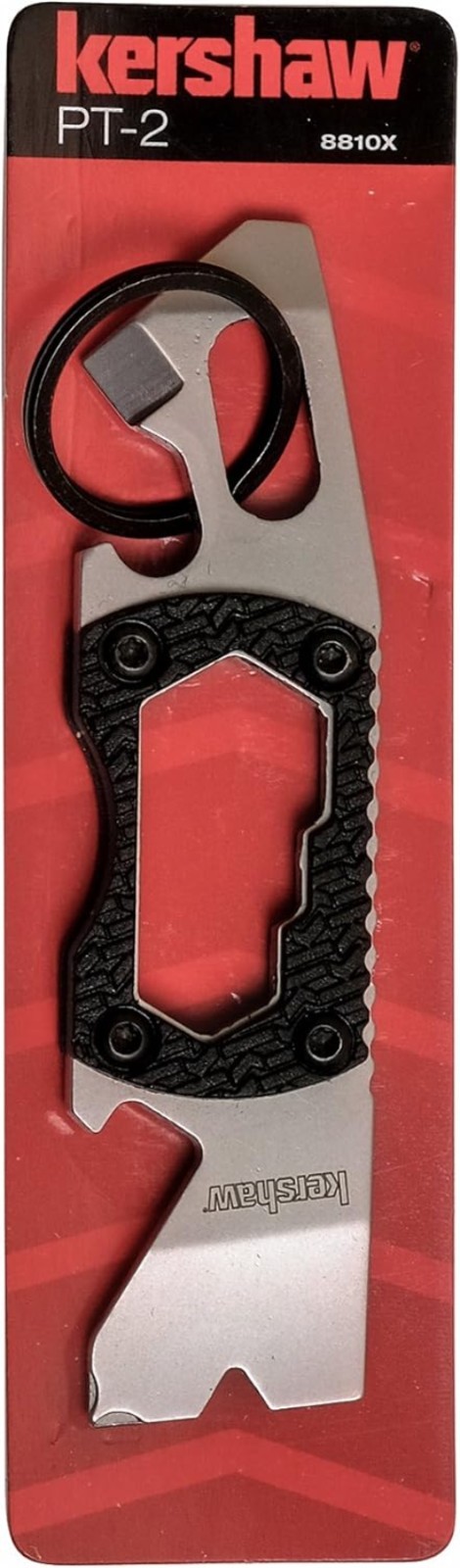 Compact Kershaw PT-2 Keychain Utility Tool with Bottle Opener and Screwdrivers