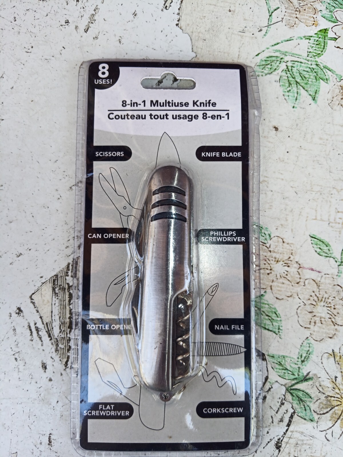 8-IN-1 MULTI USE KNIFE, HARDWARE, MULTI TOOLS NEW!