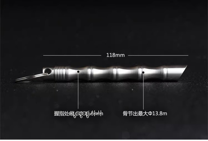 Hot Stainless Steel Cool Bamboo Bamboo Stick Multifunctional Tactical EDCTools