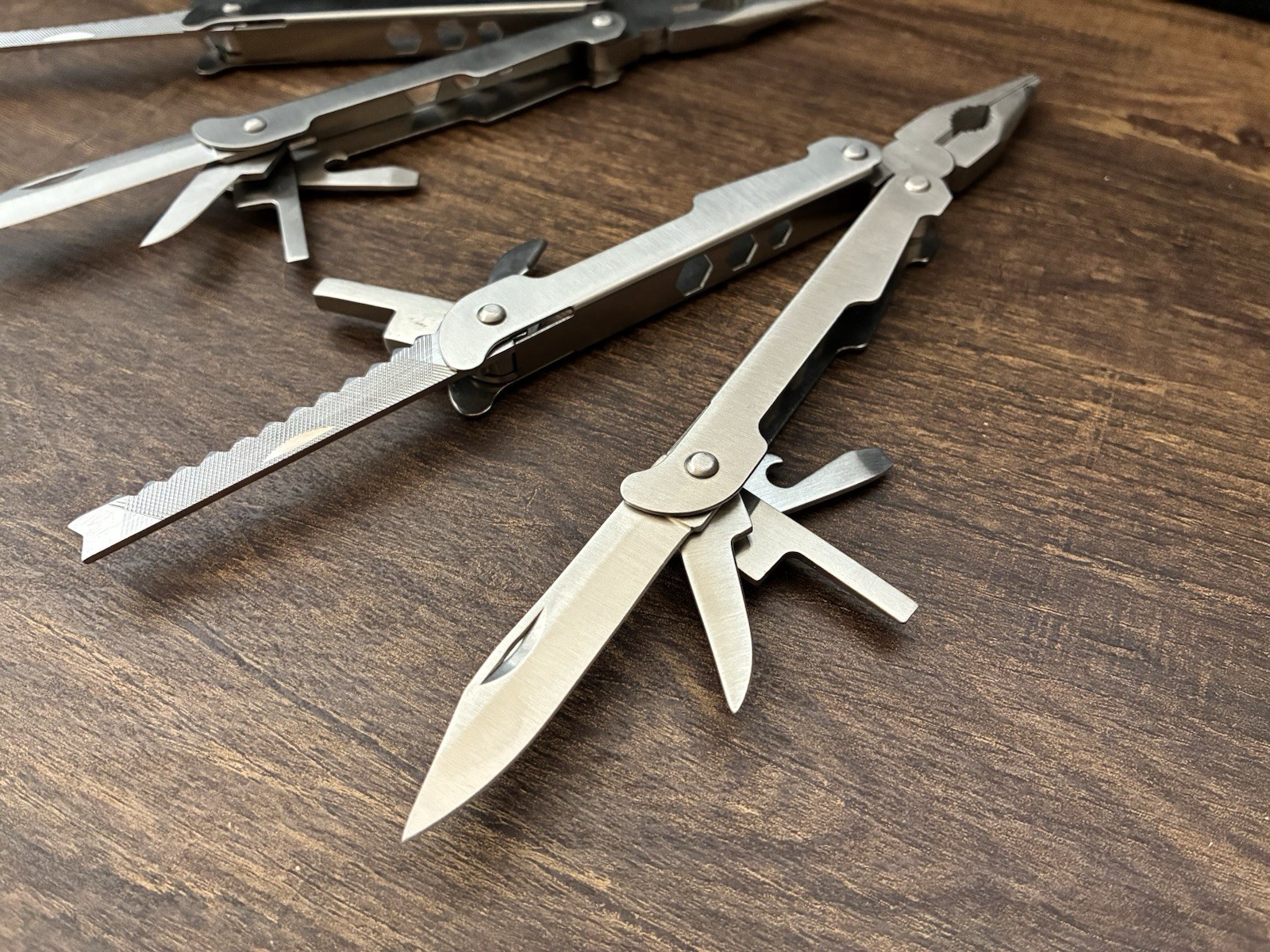 Unbranded Multi -Tool Stainless With Sheath Lot Of 2