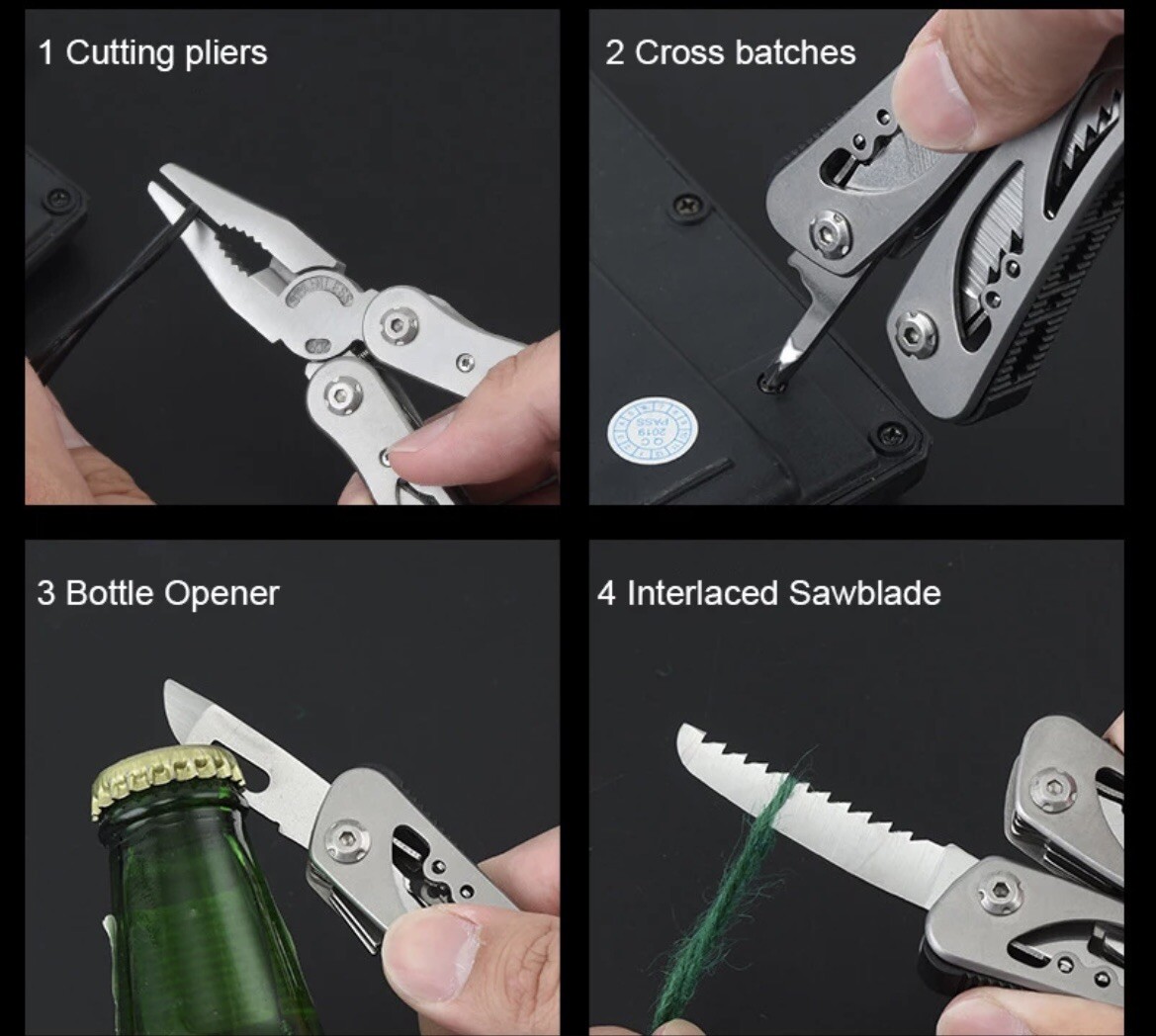 Multi Tool Kit Pliers Pocket Knife Folding Screwdriver Multi-functional