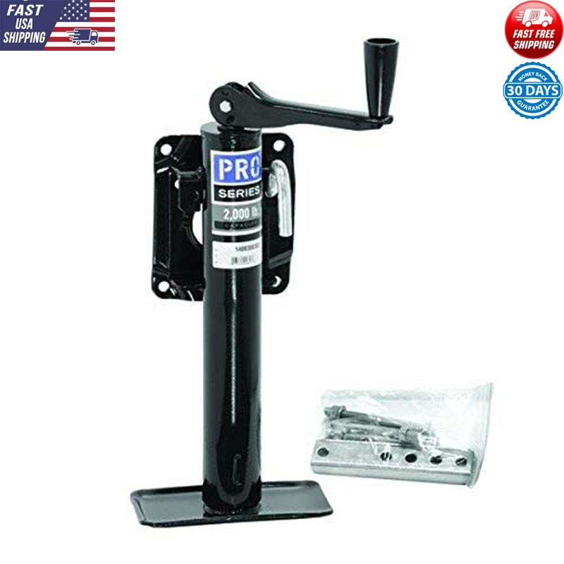 Pro Series Bolt-On Topwind Jack Metal Trailer Lift 2000lb Capacity Tool New