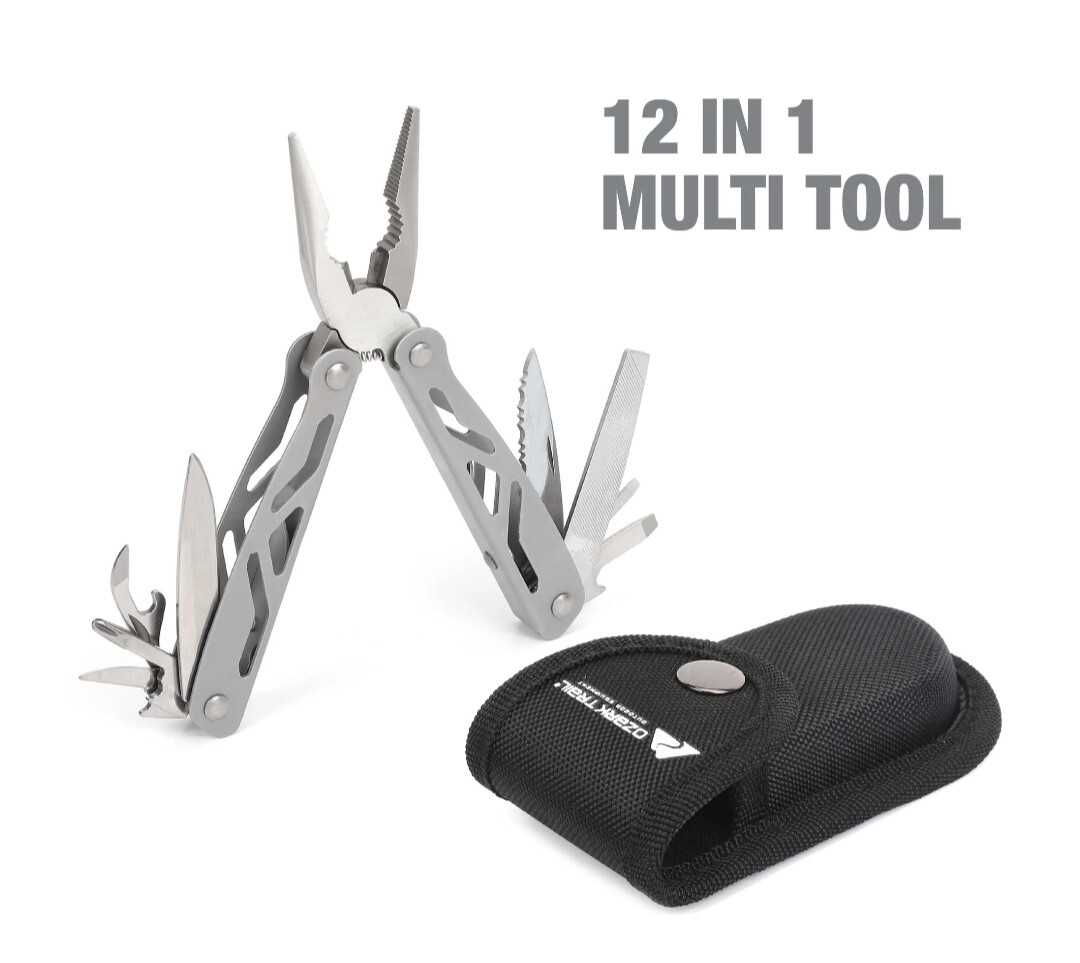Ozark Trail 12-in-1 MULTI TOOL, Sheath INCLUDED, Camping Fishing Hunting, NIOP!