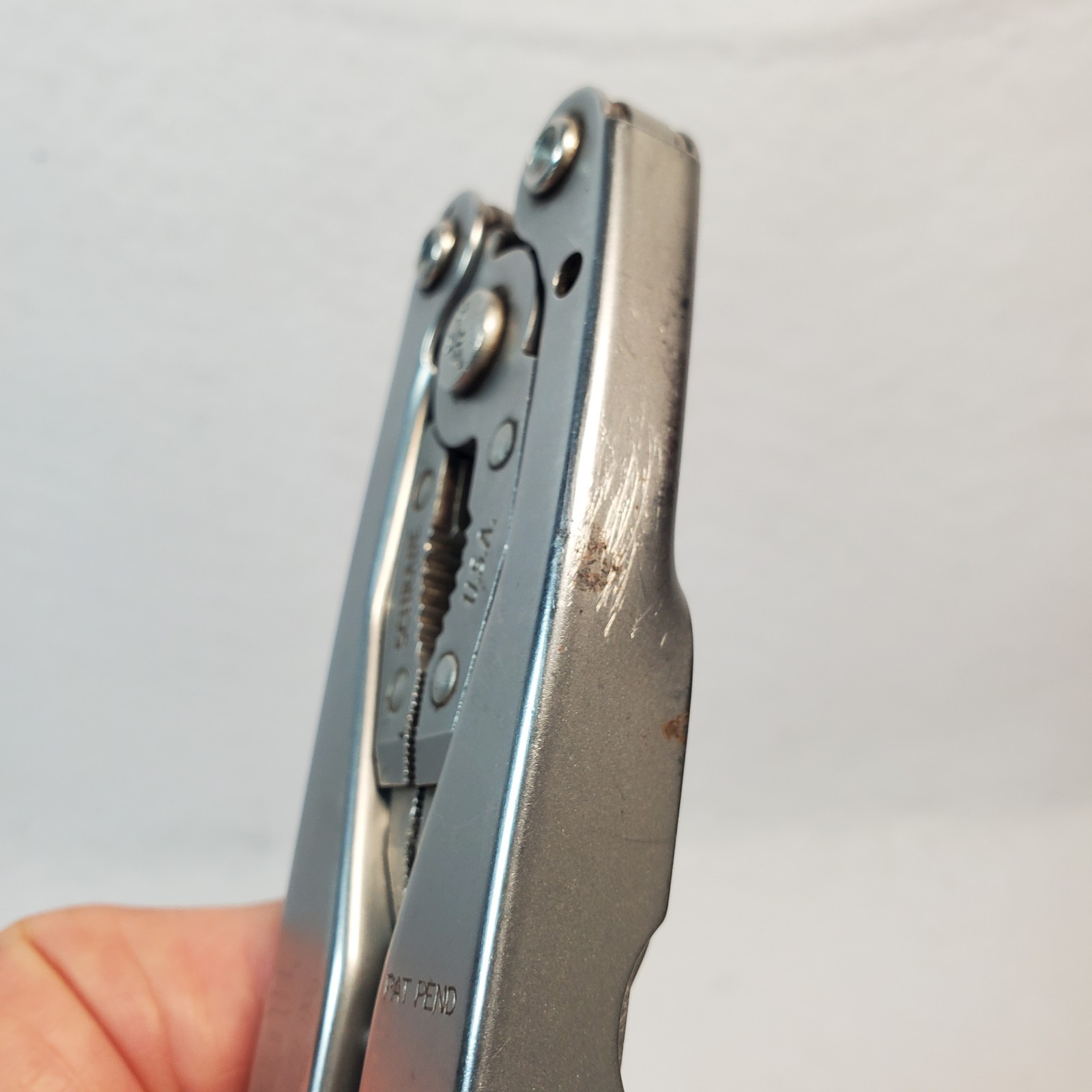 Vintage Schrade USA Tough-Tool ST1 Multi-Tool, Pliers Knife W/ Leather Sheath
