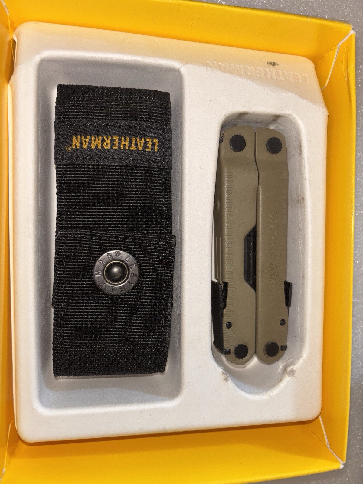 Leatherman Rebar Multi-Tool! Coyote Tan, NIB w/sheath