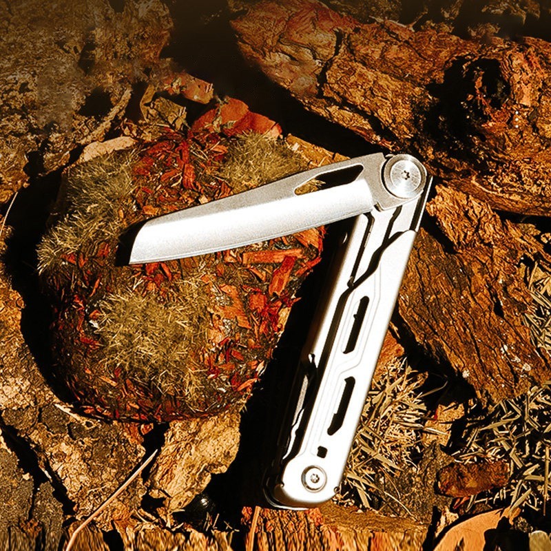 Folding EDC Multitool Pocket Utility Tool Knife Saw Scissors Camping Outdoor