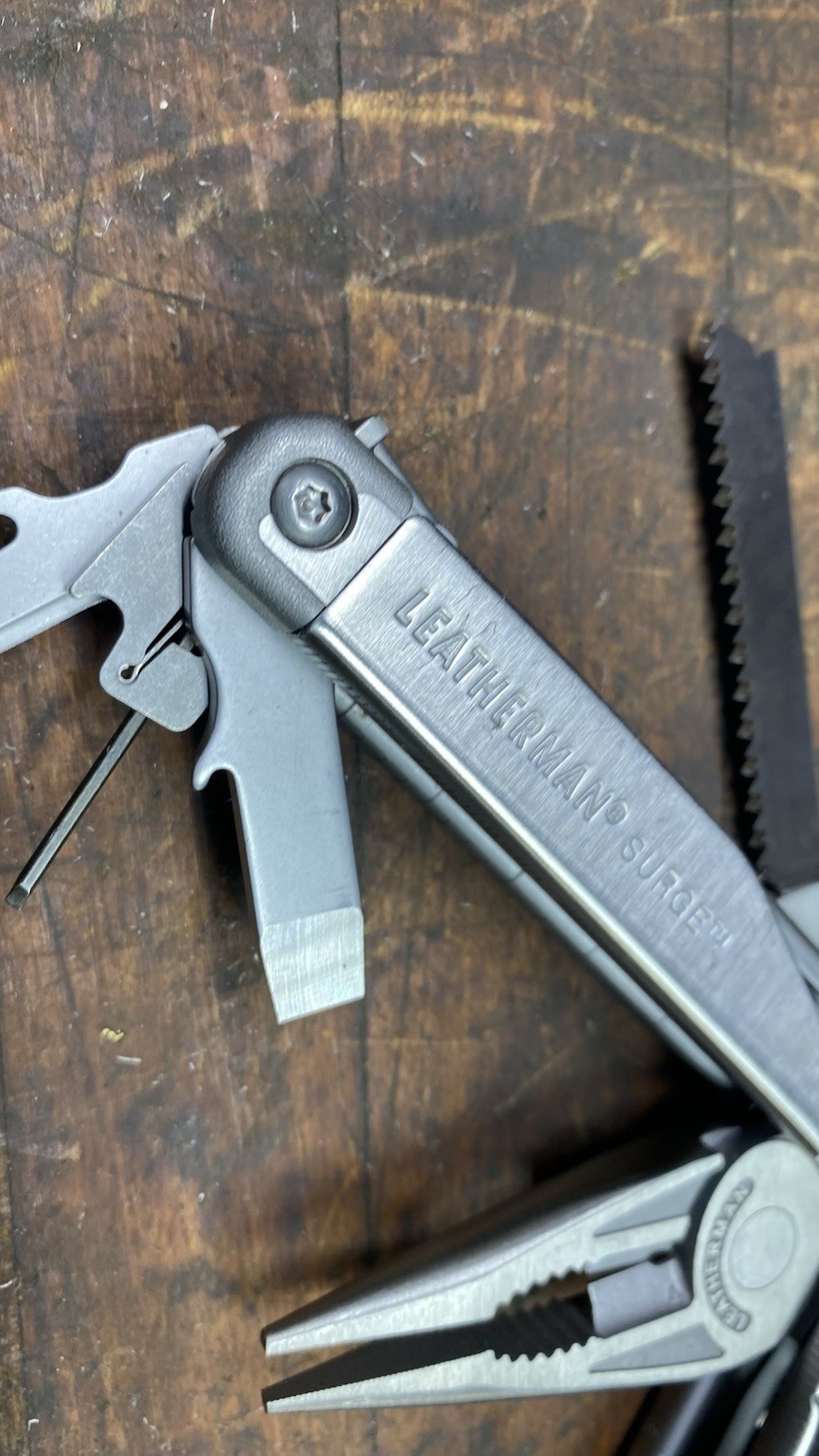 Leatherman Surge Multi-Tool With Sheath EZE Lap Stick & LED Mag Lite, Nice Shape