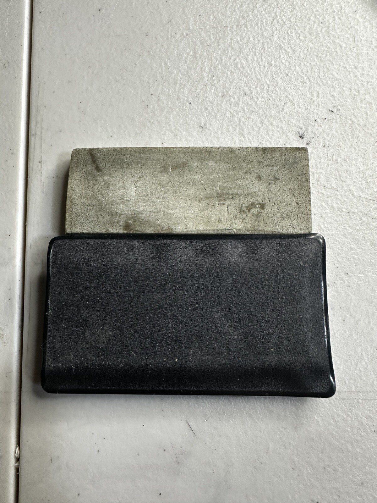 Collectible NRA National Rifle Assoc Pocket Sharpening Wet Stone w Pouch