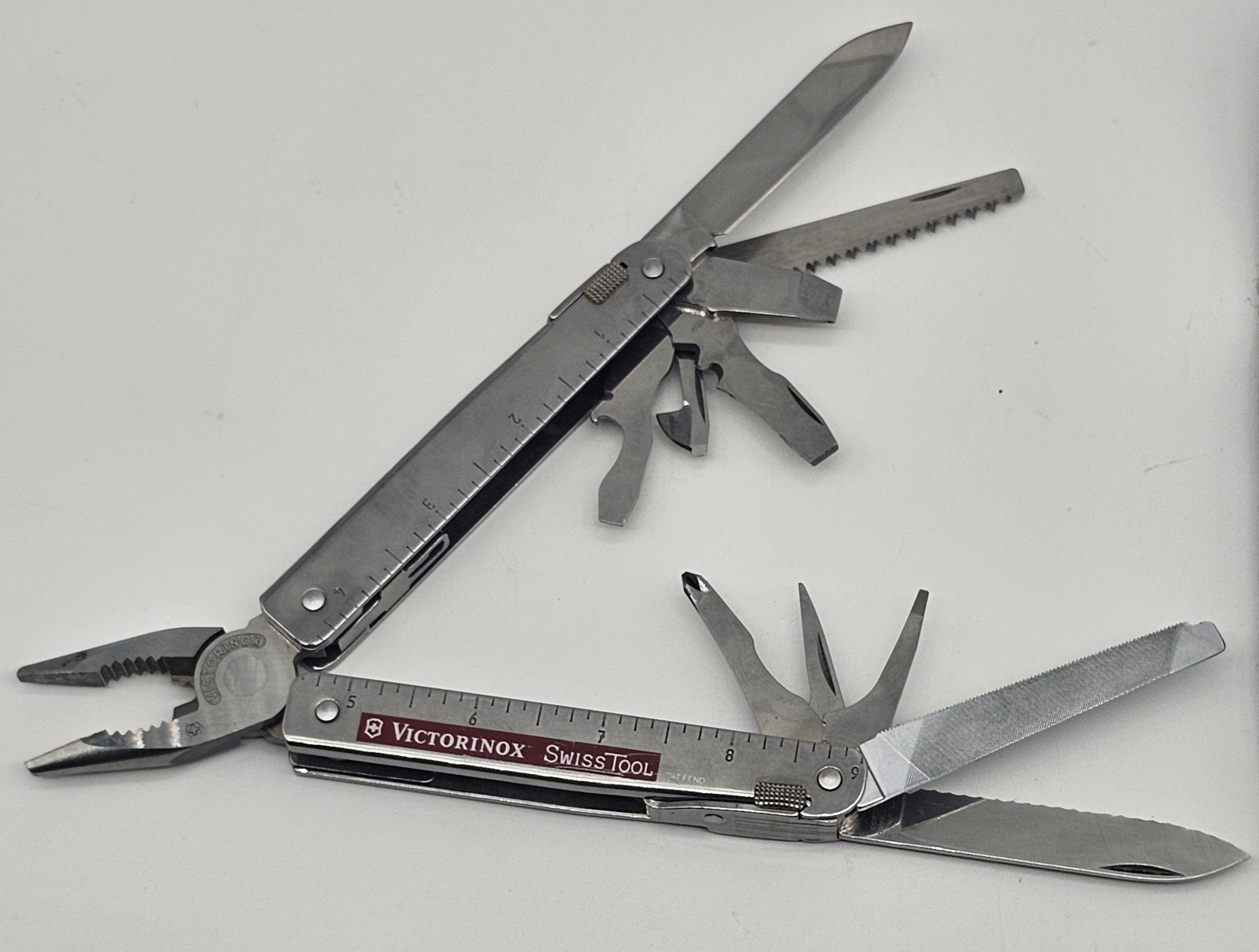 Victorinox SwissTool Multi-Tool Stainless Steel 10 Tools Silver with Sheath