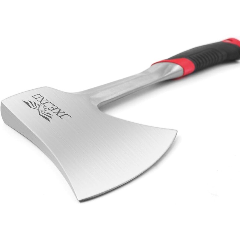Compact Hatchet Heavy Duty Camping Tool Ergonomic Grip Forged Steel Sheath New