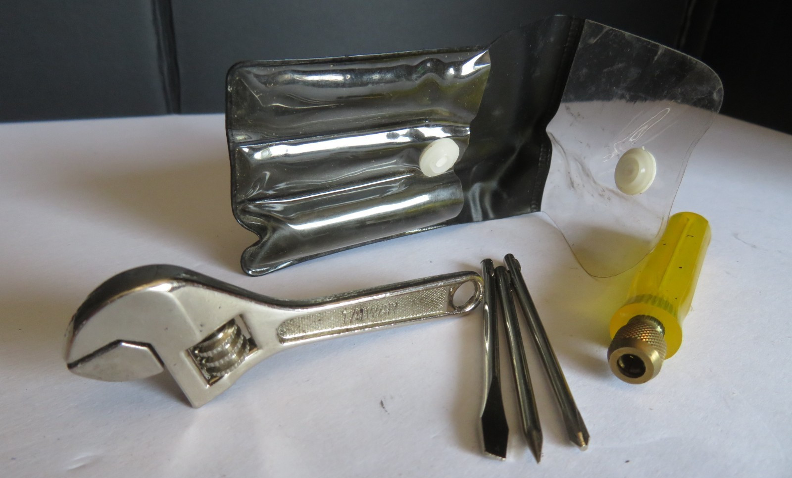 VINTAGE Pocket Tool Kit Multi-Tool Set Crescent® Wrench Screwdriver Phillips Awl