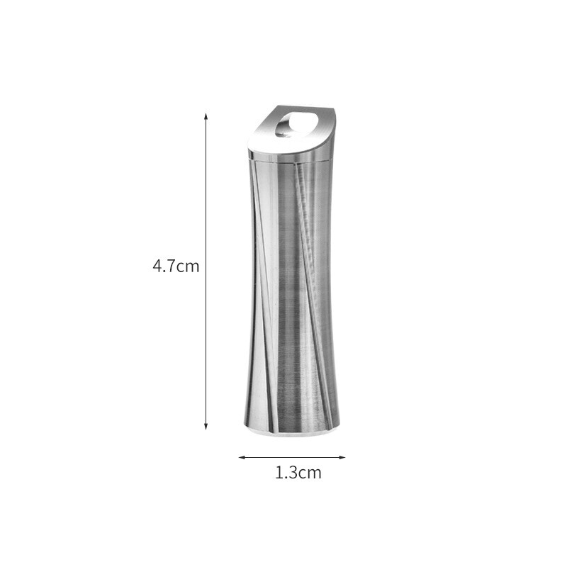 Titanium Pill Holder Case Organizer Container Waterproof Portable New Keychain