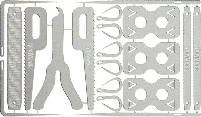 Readyman Stainless Steel Medical Card w / 19 Pop Out Tools – MEDICAL CARD