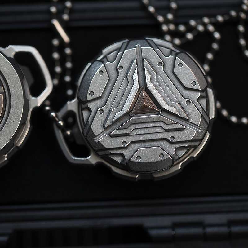 EDC Titanium Alloy Waterproof Case Portable Sealed Medicine Storage Box Pendant
